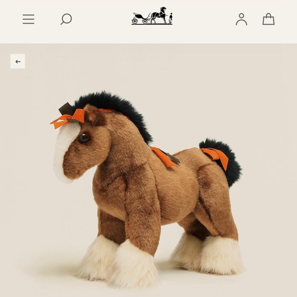 HERMES🍊 Hermy Plush Horse TPM (xs model) - Picture 8 of 8